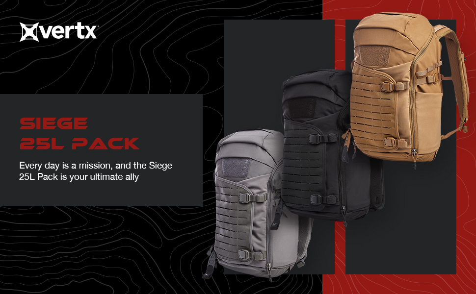 Amazon.com: Vertex Siege 25L Sling Tactical Backpack CCW Bag