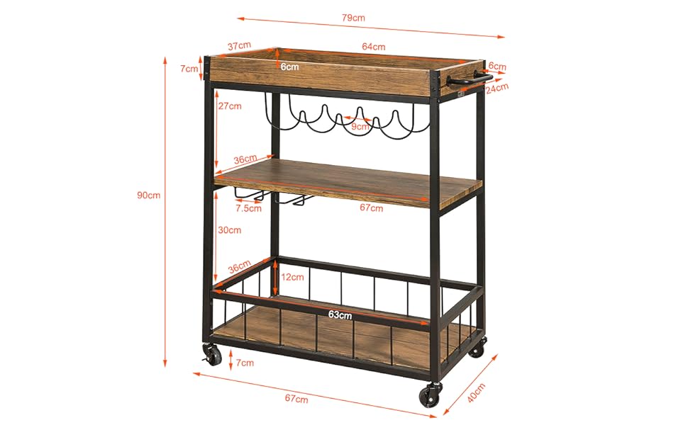 kitchen trolley industrial