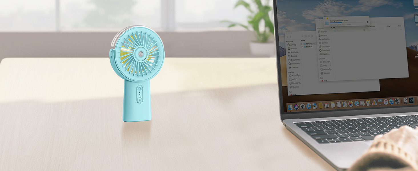 Portable hand held fan 