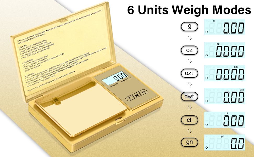 gold pocket scale 200g