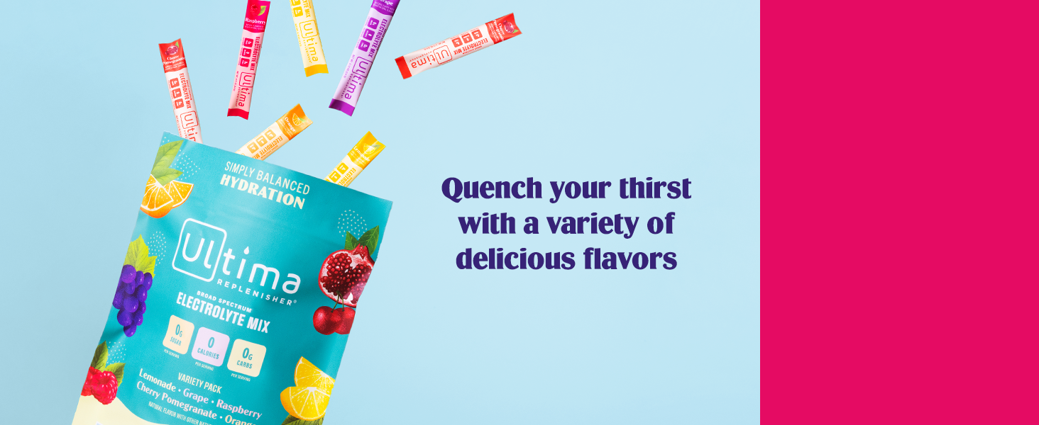 Quench your thirst with a variety of delicious electrolyte drinks