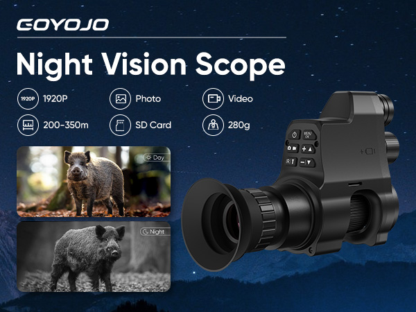 Amazon.com: GOYOJO Night Vision Scope for Hunting, 1920x1080