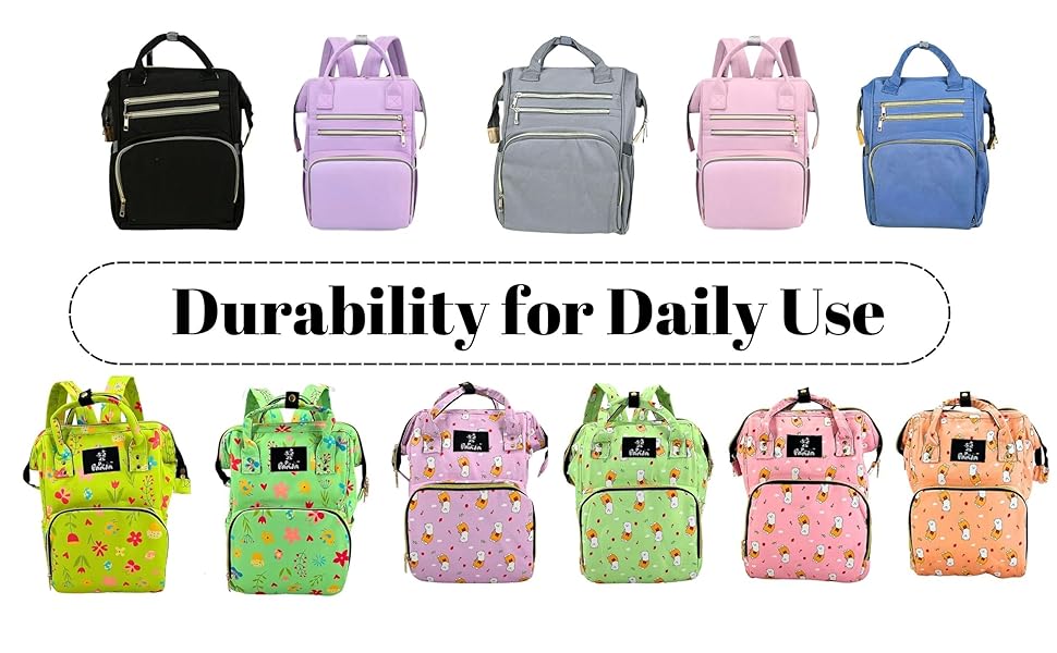 Diaper Bag Backpack, Multi-Functional Diaper Bag, Waterproof Baby Bag, Travel Diaper Bag