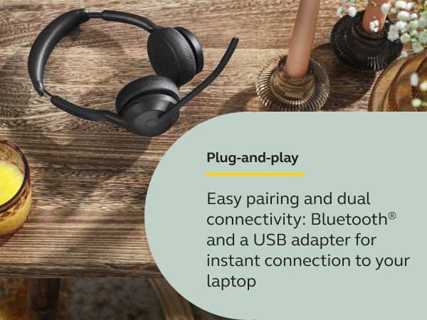 Jabra Evolve2 55 - Link390c MS Stereo with Charging Stand