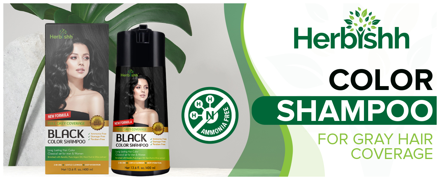 hair color shampoo black for grey hair