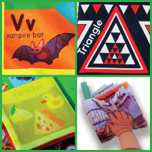 Tactile recognition counting shapes color recognition baby multisensory coordination libros juegos 