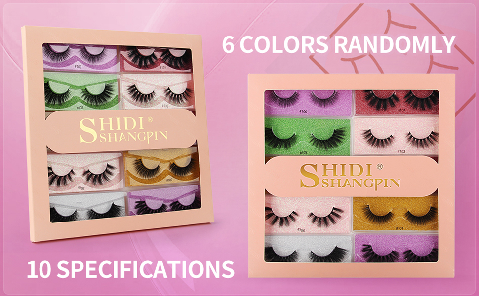 1 Pack 10 Style Mink Eyelashes