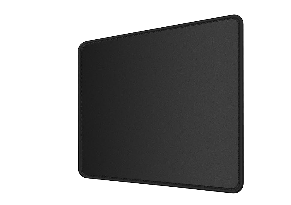 RiaTech (250mm x 210mm x 2mm) Speed Type Mouse Pad with Antifray Stitched Embroidery Edges, Non