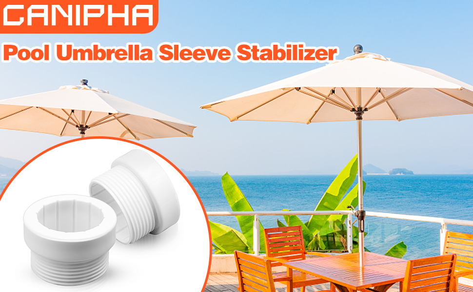 2Pcs Pool Umbrella Stabilizer Sleeve, Umbrella Hole Ring