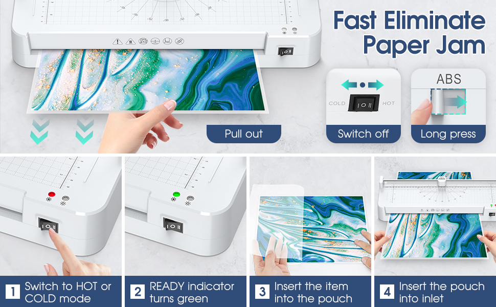 Laminator 13 Inch Wide with Laminating Sheets 50pcs