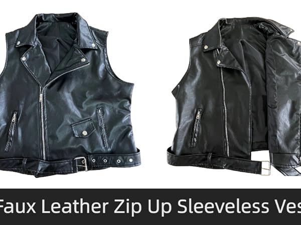 cft. big pocket skirt vest 新品未使用タグ付 Streetwear Women Vest Sheepskin Coat Moto Biker Sleeveless