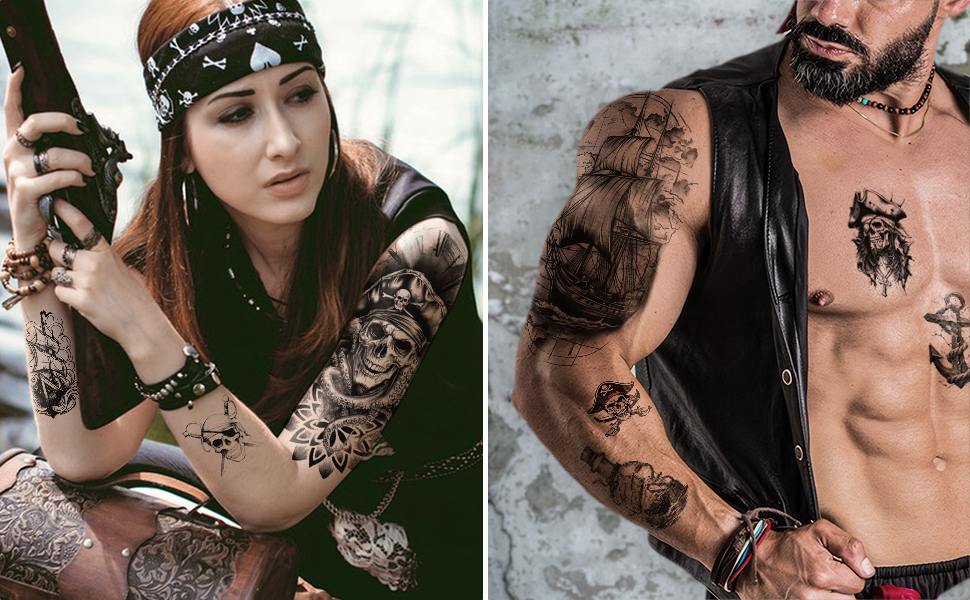 Pirate Temporary Tattoos