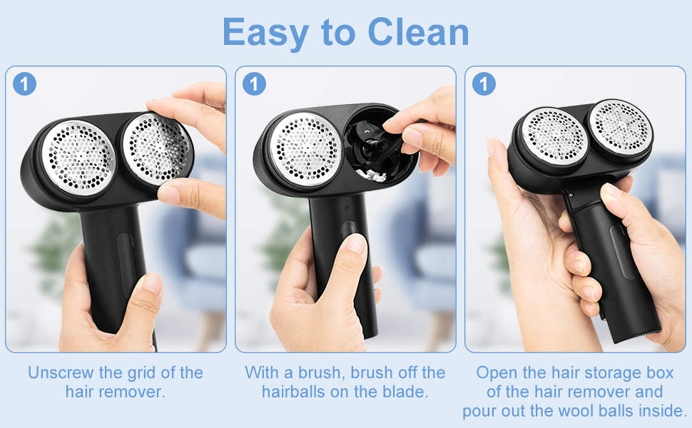 Handzee Remover Fabric Shaver DualHead Quick Defuzzer, Regulation