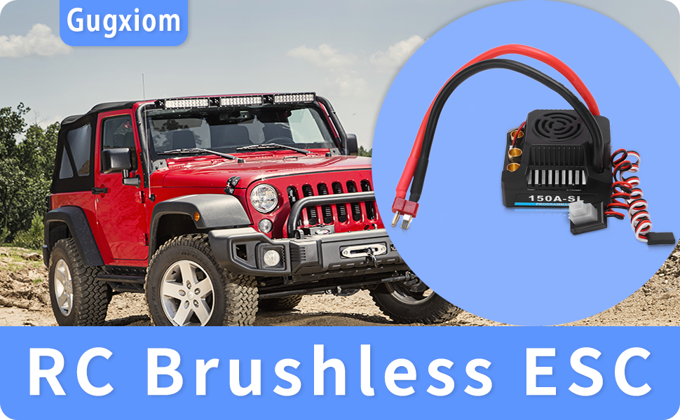 RC Brushless ESC, 150A Waterproof Dustproof Multiple Protection RC