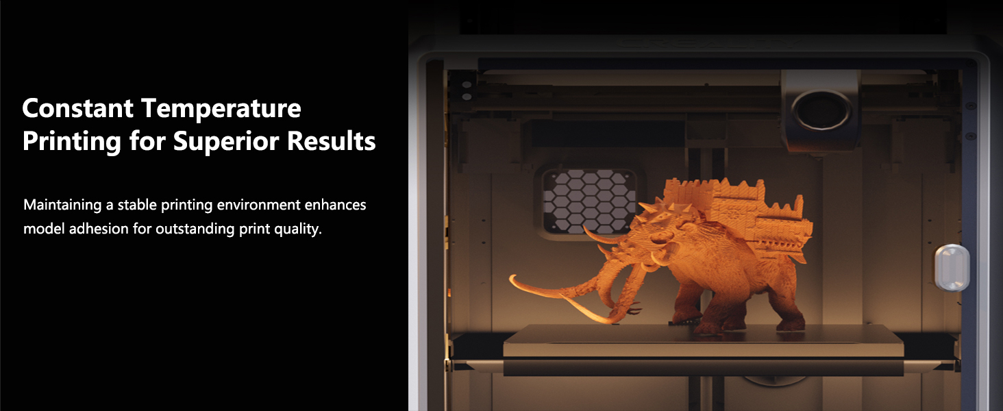 Official Creality Customized 100% Fit Transparent Black K1 SE Enclosure, Dustproof Cover Tent Constant Temperature Noise Reduce for K1 SE 3D Printer Support ABS PETG Filament Printing 10 Constant Temperature