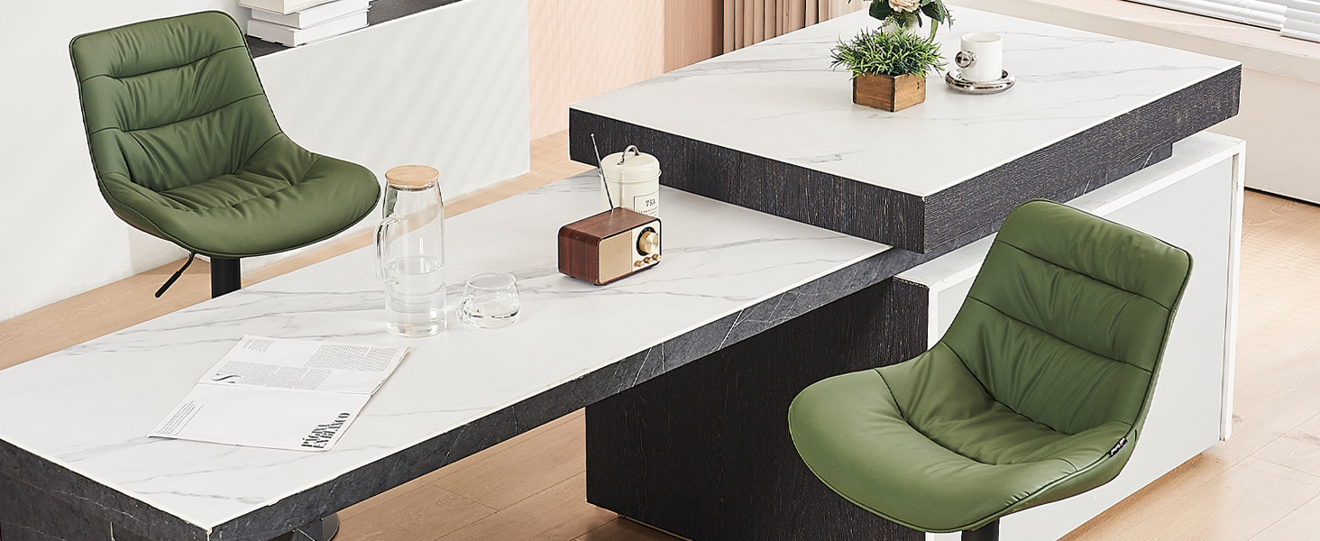 Kidol & Shellder Bar Stools Set of 2 Swivel Adjustable