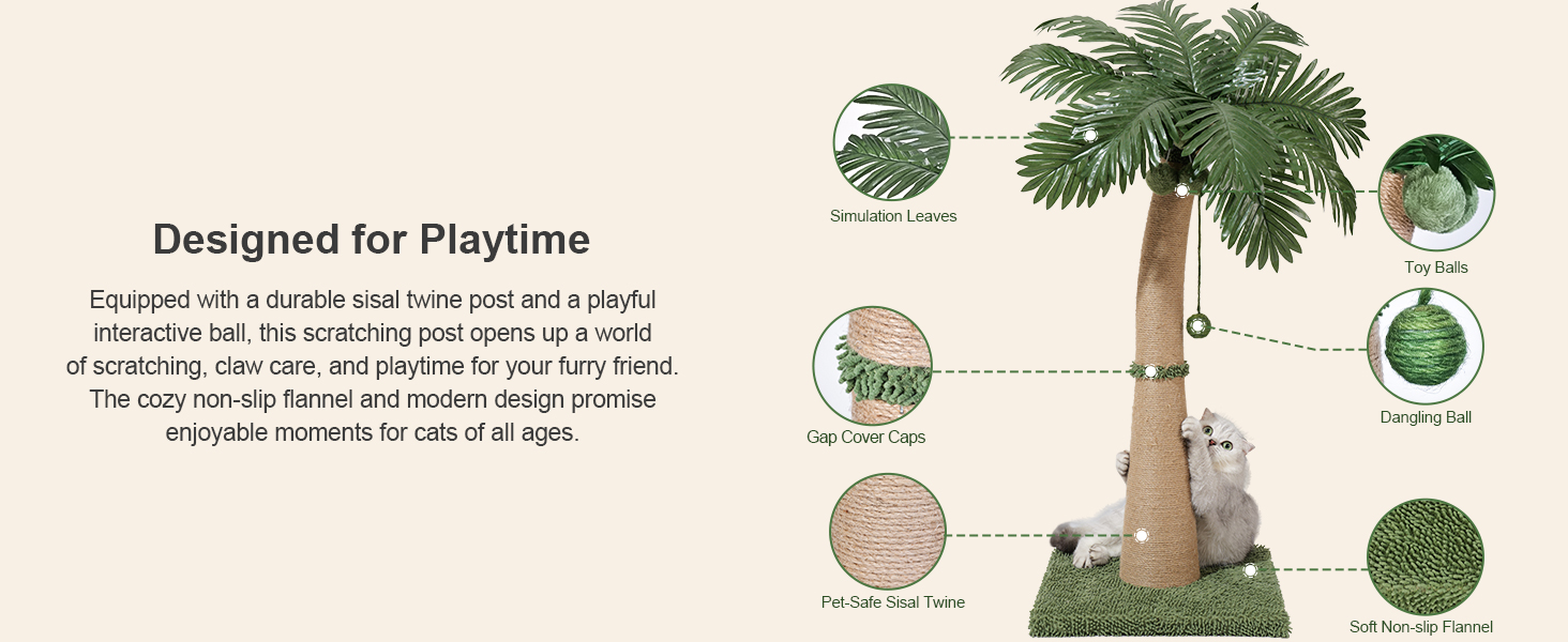 cat scratching post tree scratcher posts scratchers cats large kitten scratch adult tall cute palm