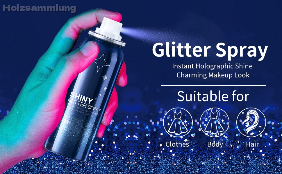 glitter spray