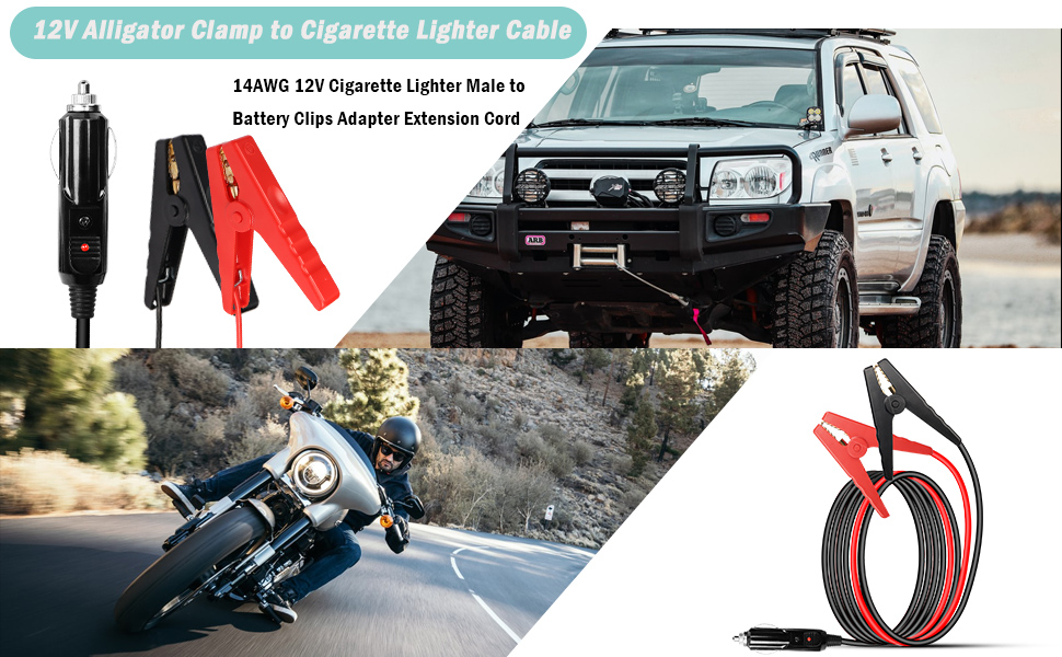 12v 24v car motorcycle extension cable