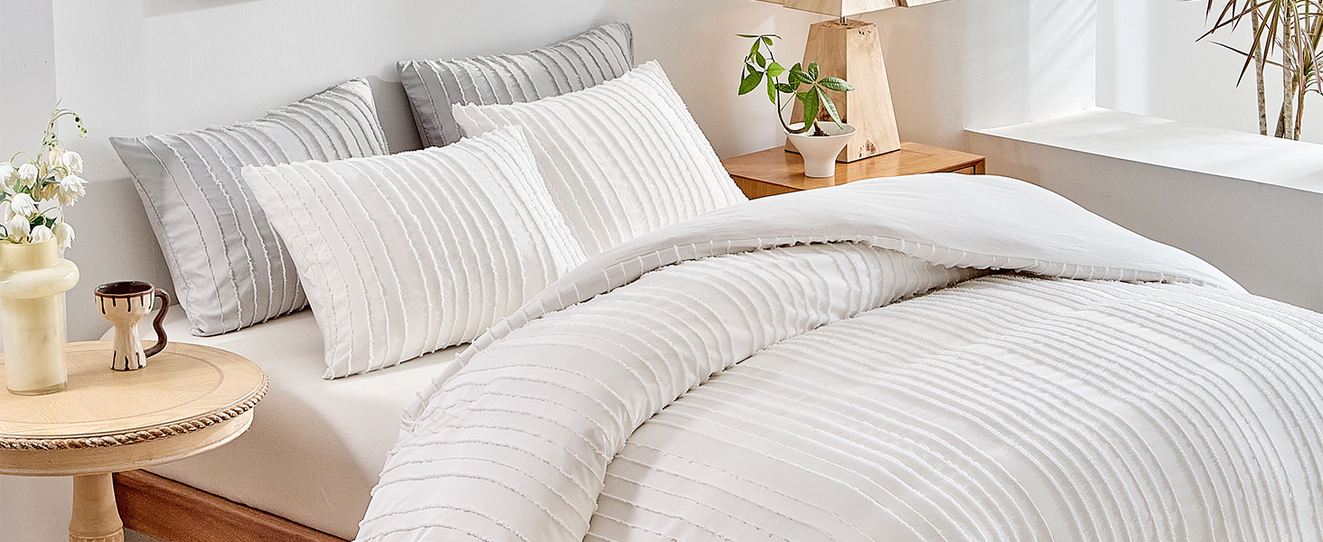 white duvet cover queen