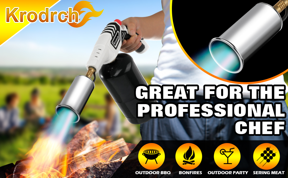 Kitchen Cooking Torch, Grill Gun Propane Torch, Charcoal Lighter, for