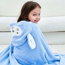 kids hooded bath towel