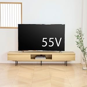 Amazon.co.jp: 白井産業 テレビ台 幅176cm 高さ34cm 75V型対応