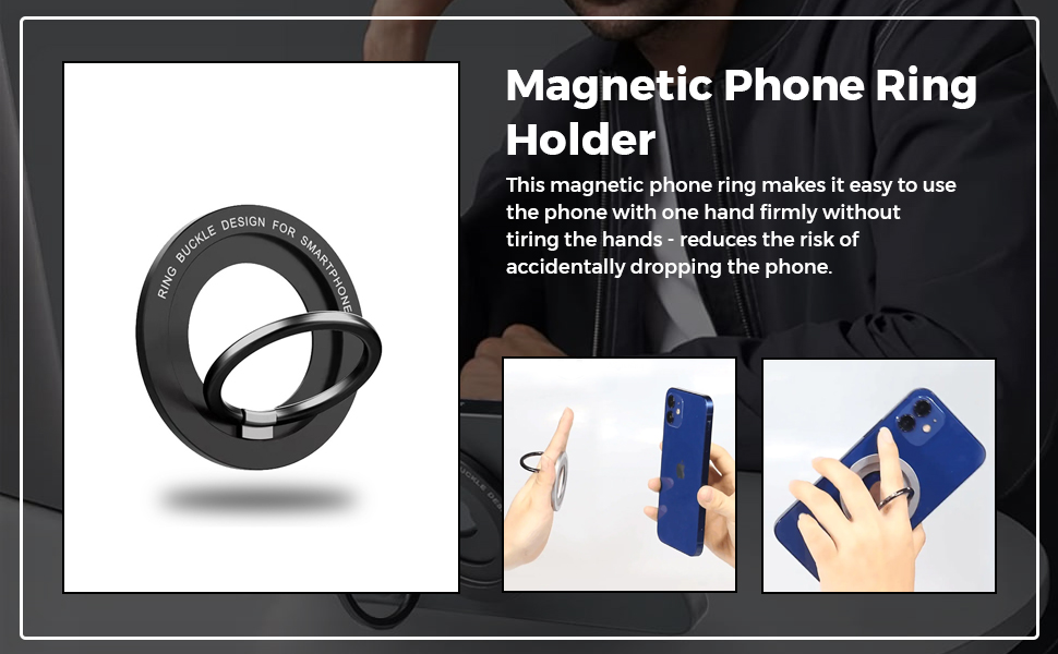 ZORBES® Phone Ring Holder, 2in1 Phone Grip Holder Stand