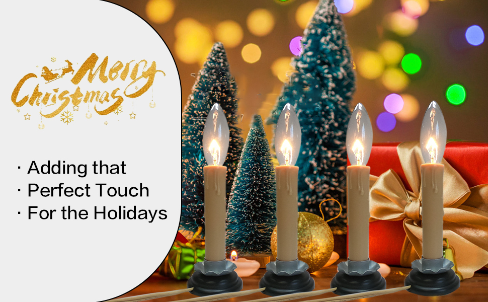 CHYParty Electric Window Candles, Plug in Window Candles, 5