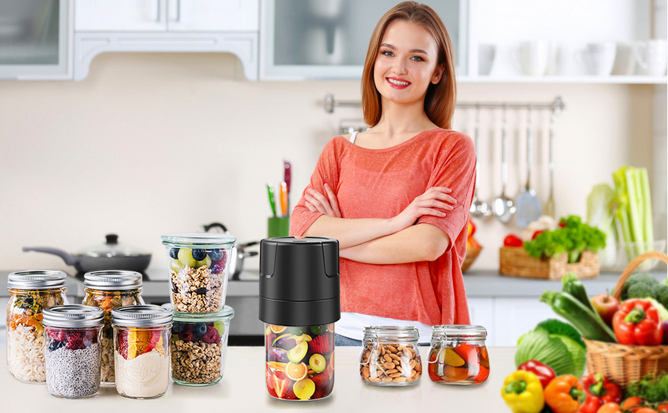 Electric Mason Jar Vacuum Sealer Vacuum Sealer for Canning Jars Vacuum Sealing Machine