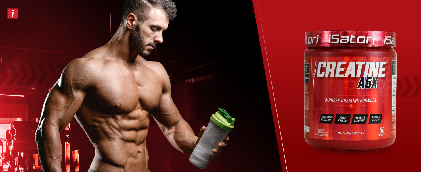 iSatori Creatine A5X Post Workout Recovery Powder iSatori L-Carnitine LS3 3000 Liquid L-Carnitine