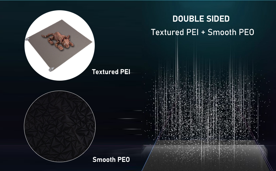 370x370mm Build Plate for Creality K2 Plus 3D Printer