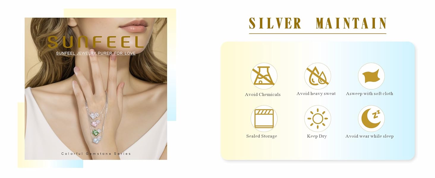 Square Diamond Pendant Necklaces for Women