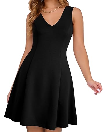 Sureple Fall Dresses for Women Maxi Cotton Sleeveless Square