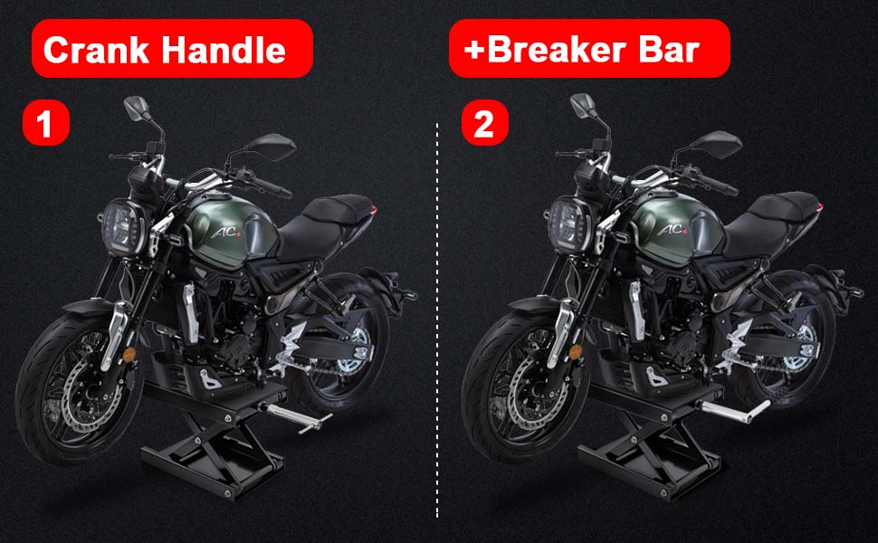 With crank handle and breaker bar
