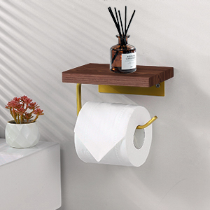 トイレットペーパーホルダー　＃掴みやすい トイレットペーパーホルダー 2連 おしゃれ アイアン 棚付き