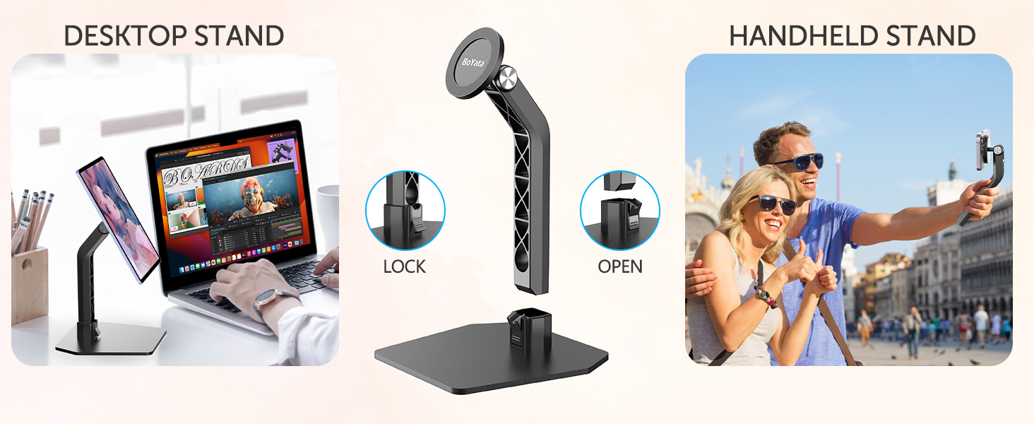 BoYata Tablet Stand, Multifunctional Tablet Holder, 360