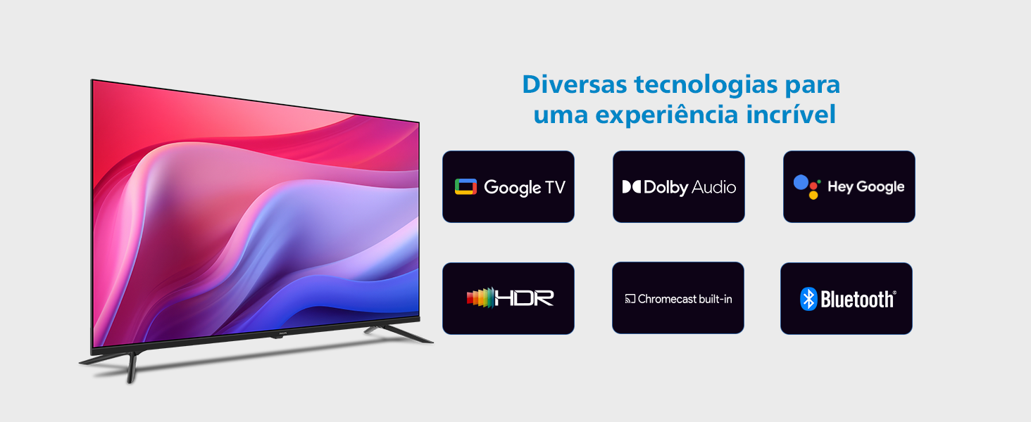 tv 4k, smart tv, google tv, dolby, design, tv bluetooth, tv hdr, tv netflix, aplicativo, tv wi-fi