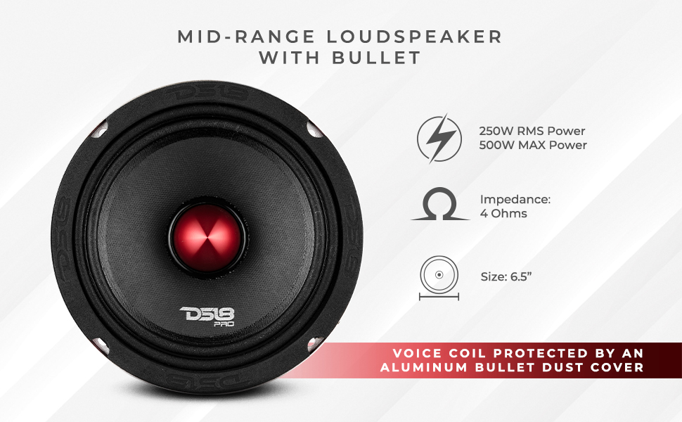 best midrange ds18 car audio 6.5" 6.5 inches 6 inches voceteo SKAR BOSS KICKER PRO PRO-X