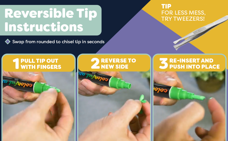 reversible tip instructions