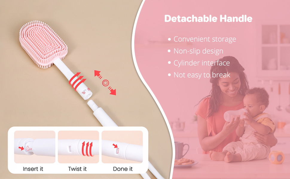Travel Baby Bottle Brush Cleaning Kit