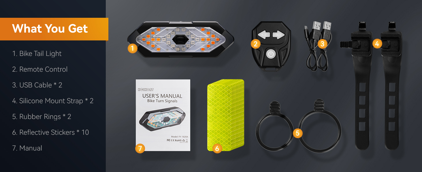Bike Tail Light Rechargeable
