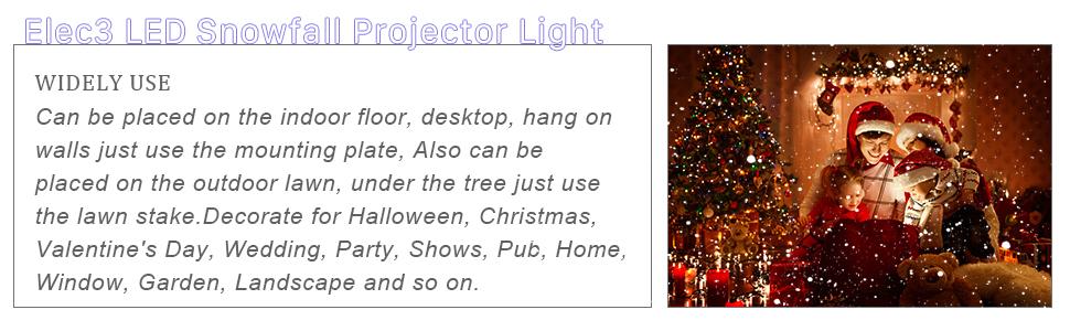 LED snowfall light - 02