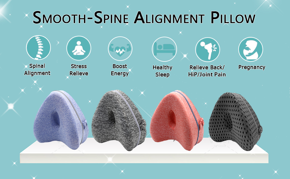 Epocak SmoothSpine Alignment Pillow, Relieve Hip Pain and
