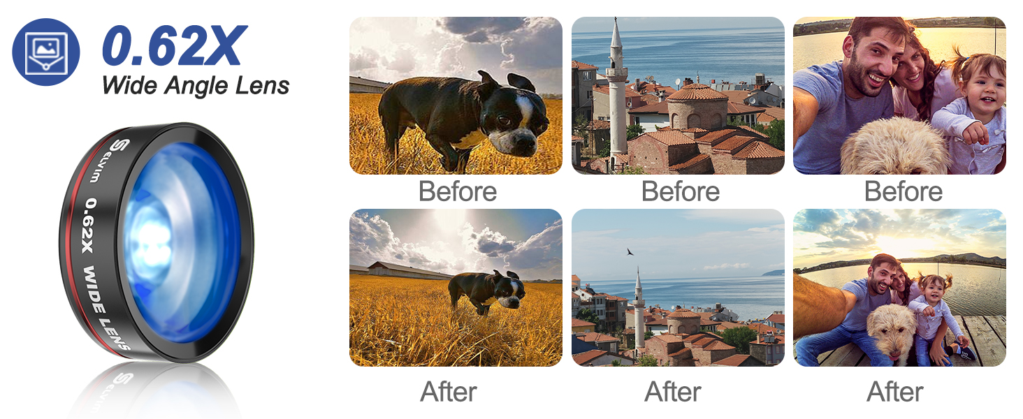 Selvim Phone Camera Lens Phone Lens Kit 4 in 1 (New), 25X Macro Lenses