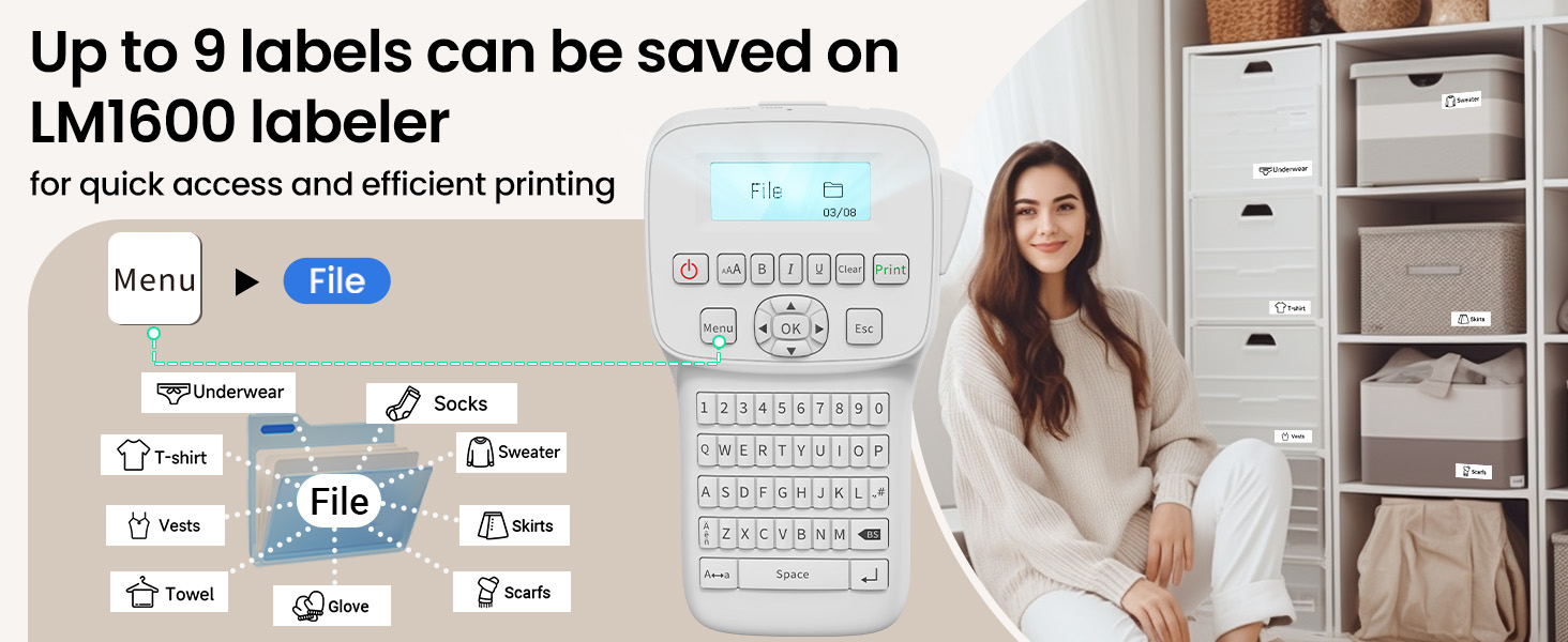 label maker machine with tape