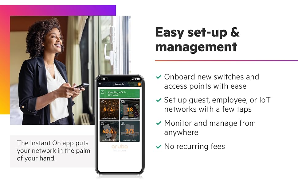 Easy set-up and management