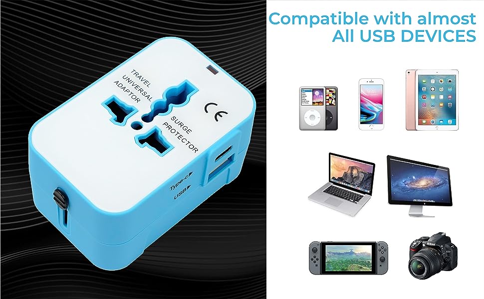 Universal Travel Adapter Worldwide, Travel Plug Adapter Worldwide Universal Travel Adapter With