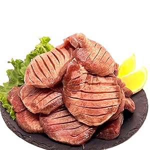 Amazon.co.jp: 【肉厚10mm】特選牛タンスライス 1kg（250g×4P