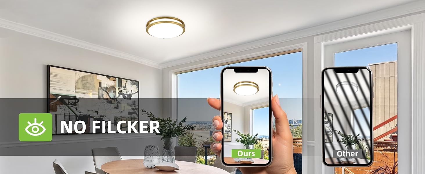 Flush Mount LED Ceiling Light Fixture